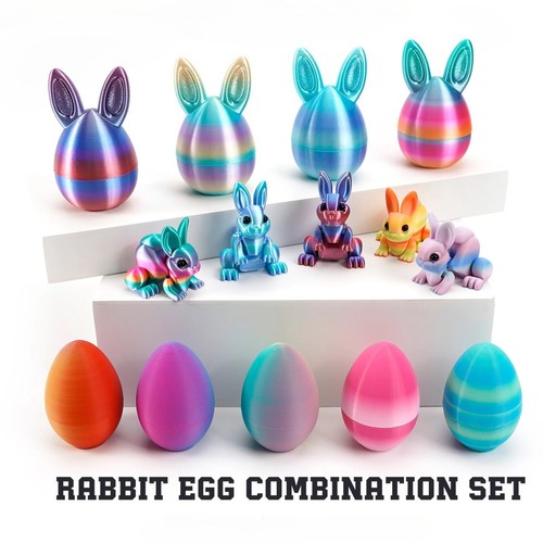 Printed easter rabbit egg - printed,
