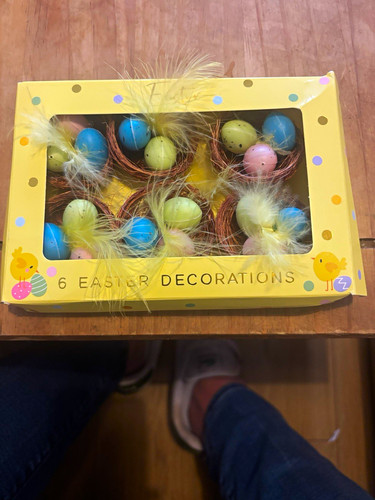 Easter egg decorations - 6x,