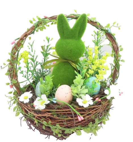 Easter green rabbit a - green, in