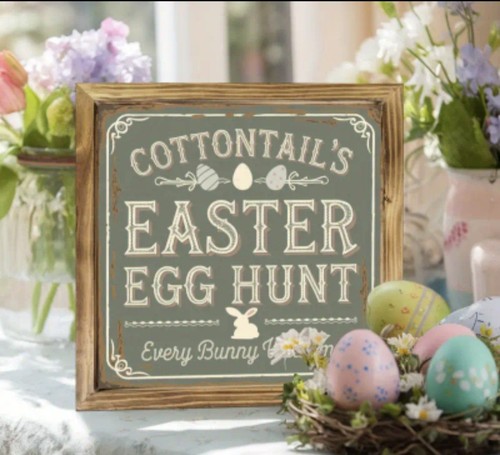Easter egg hunt sign - egg,