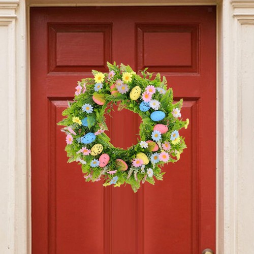 Easter wreath front - front, door