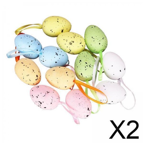 Hanging foam easter eggs tree - foam,