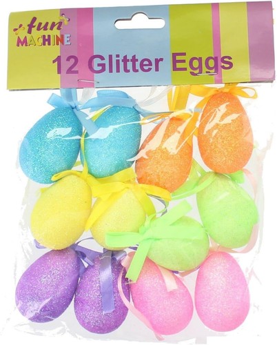 Set glitter eggs - 12,