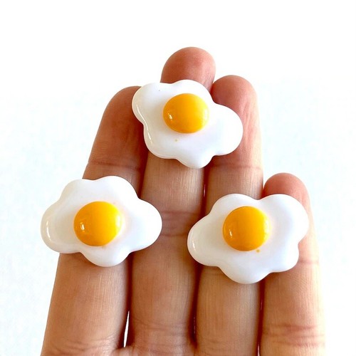 Fried egg charms easter - egg,