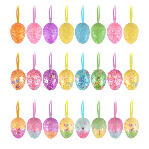 4cm glitter easter eggs - 4cm,