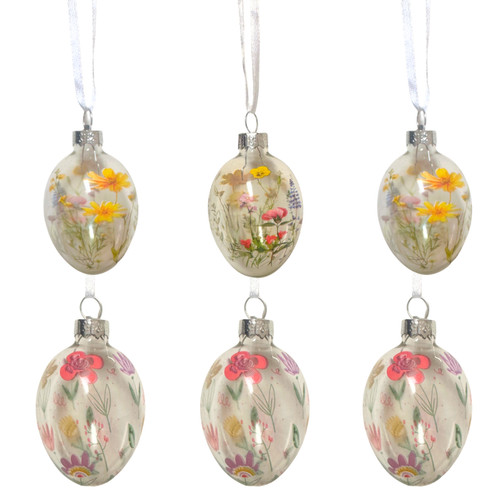 Set floral easter egg - set,