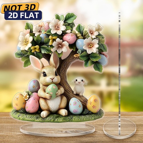 Easter eggs tree rabbit decor - eggs,