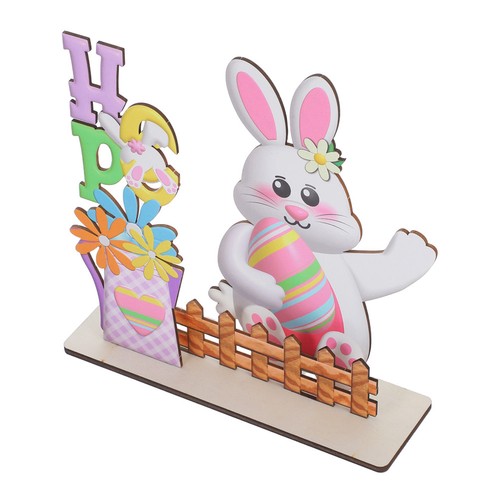 Easter wooden table decoration - wooden,