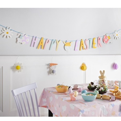 Happy easter banner hanging - easter, &