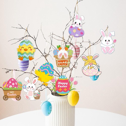 Pieces bunny eggs ornaments - bunny,