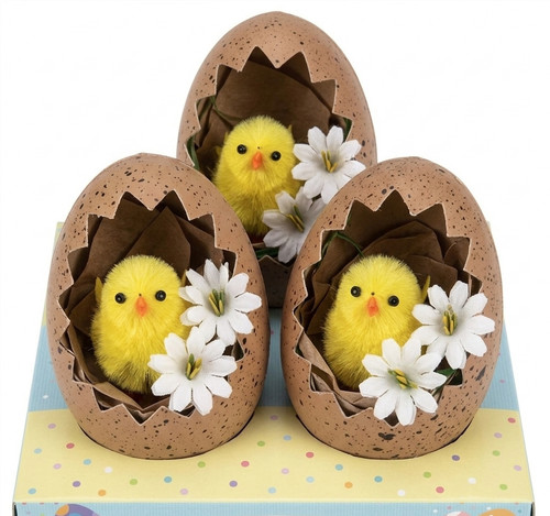 3pcs chicks eggs easter - in,