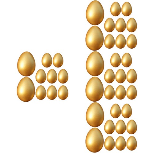 Wooden easter eggs - wooden, 40pcs