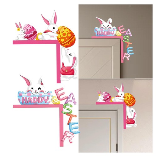 Easter bunny egg door topper - easter,
