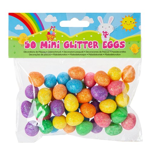Easter glitter eggs - glitter, 50