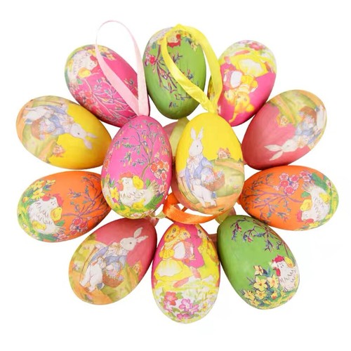 14pcs colorful painted easter - 14pcs,