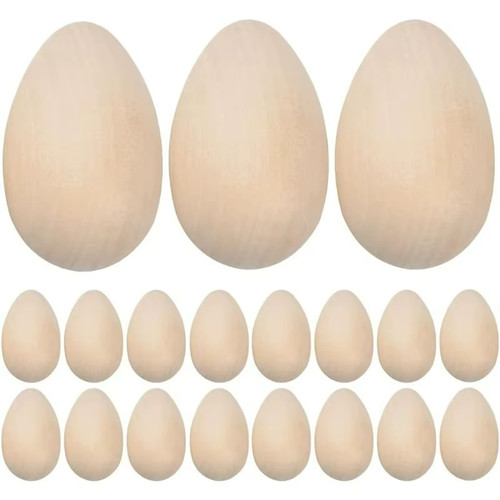 Wooden easter eggs diy paint - wooden,