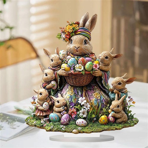 Easter bunny egg - easter, statue