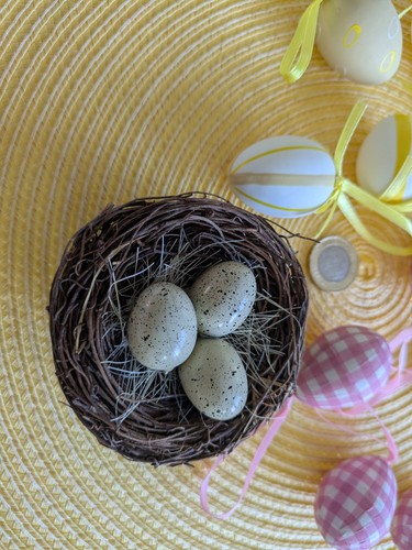 Lot easter decorations nest - of,
