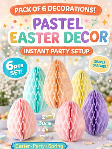 Pastel honeycomb easter - pastel,