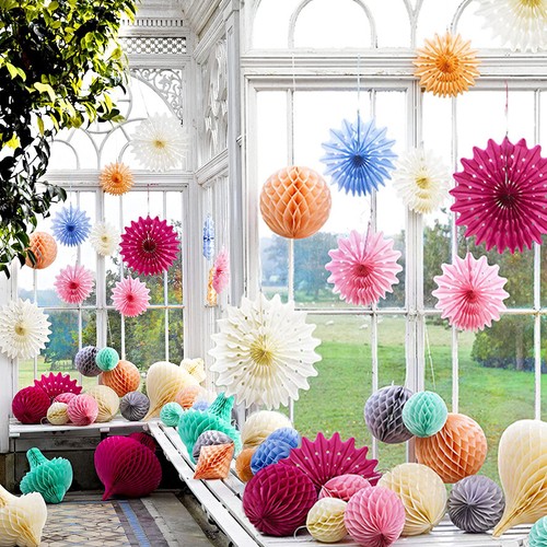 Party honeycomb ball fan - party,