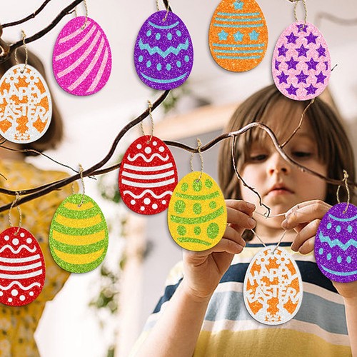 Paper easter egg hanging - paper,