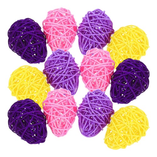 12pcs colorful rattan wicker - 12pcs,