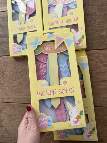 Easter egg hunt sign - egg,
