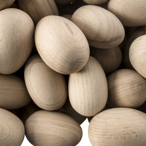 Wooden eggs sizes - sizes|, natural