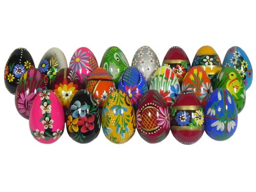 Hand painted wooden easter - hand-painted,