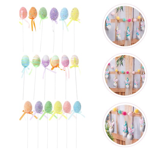 Easter egg decorations - decorations, 18pcs