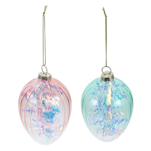 Easter egg decorations 2pcs - decorations,