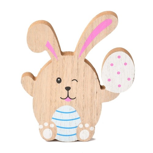 Easter wooden bunny - -,