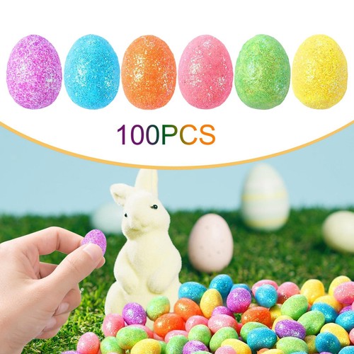 100 pieces foam easter eggs - pieces,